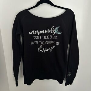 NWT Black Mermaid Graphic Sweatshirt